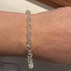 Clear Swarovski crystal anklet